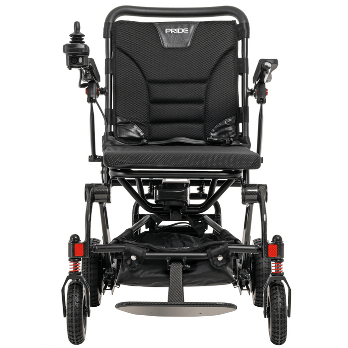 Pride Jazzy Carbon Travel Folding Power Wheelchair | Ultra-Light Carbon Fiber | 300lb Capacity | 9.3 Mile Range | 3.7 MPH Speed