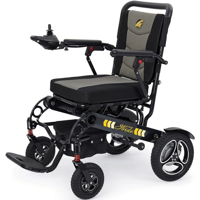 Golden Technologies Stride GP301 Portable Power Chair | 300lbs | 9.3 Miles Range | 3.7 MPH | Airline Approved