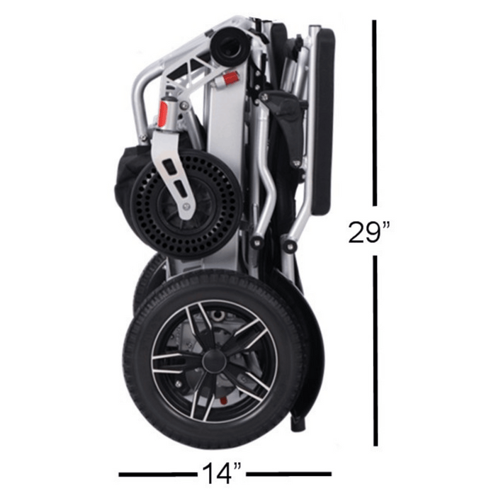 Tech 4 Foldable Remote Control Electric Wheelchair | 330 lb Capacity | 9.5 Mile Range | 18.5" Wide Seat