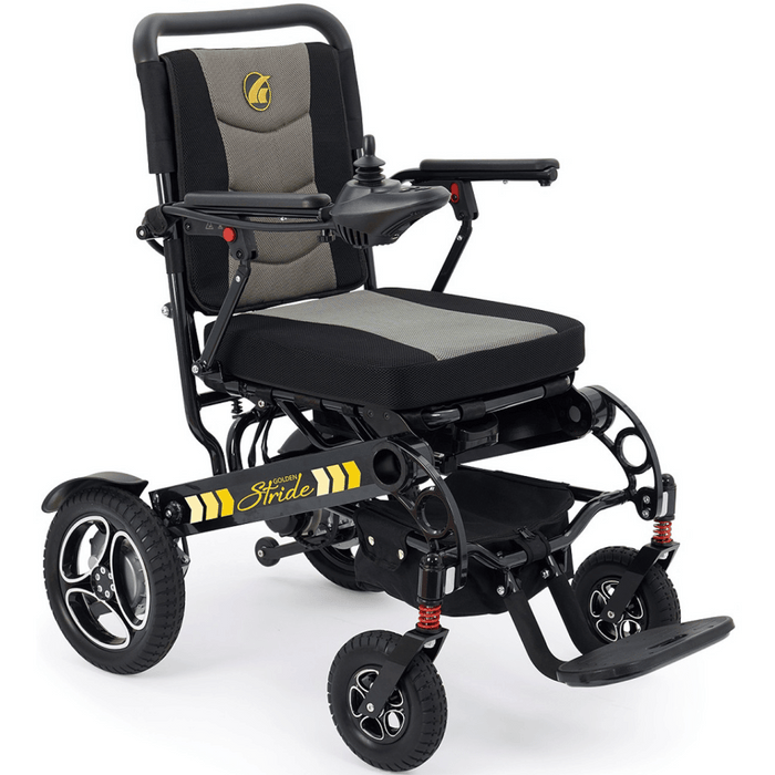 Golden Technologies Stride GP301 Portable Power Chair | 300lbs | 9.3 Miles Range | 3.7 MPH | Airline Approved