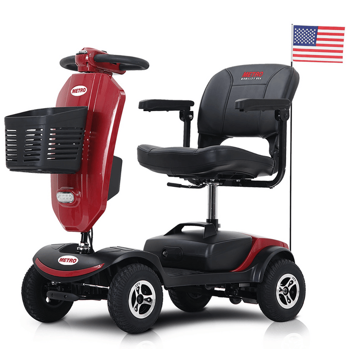 Metro Mobility Patriot 4-Wheel Mobility Scooter | 300lb Capacity | 10 Mile Range | 4.97 MPH | Rear Suspension