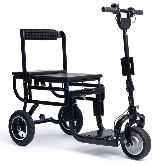 eFOLDi Lite Ultra-Light Folding Mobility Scooter | 265lb Capacity | 10 Mile Range | 4 MPH Speed