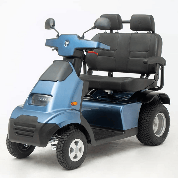 AFIKIM Afiscooter S4 Dual Seat 4-Wheel Mobility Scooter | Up to 36-38 Miles | 9.3 MPH Speed | 500 lbs Capacity