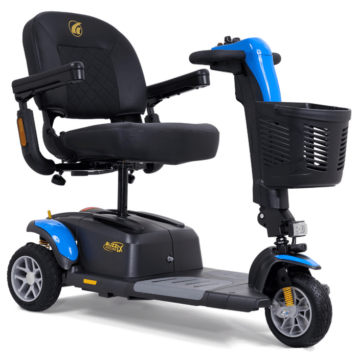 Golden GB119 Buzzaround LX 3-Wheel Travel Scooter | 375lb Capacity | 18 Mile Range | 5 MPH Speed