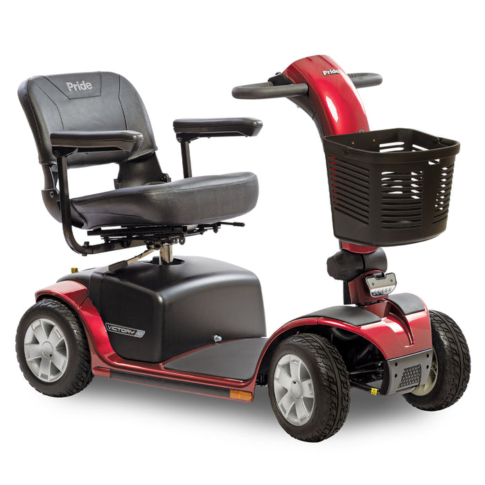 Pride Victory 10 4-Wheel Heavy Duty Mobility Scooter | 400lb Capacity | 15.5 Mile Range | 5.3 MPH Speed