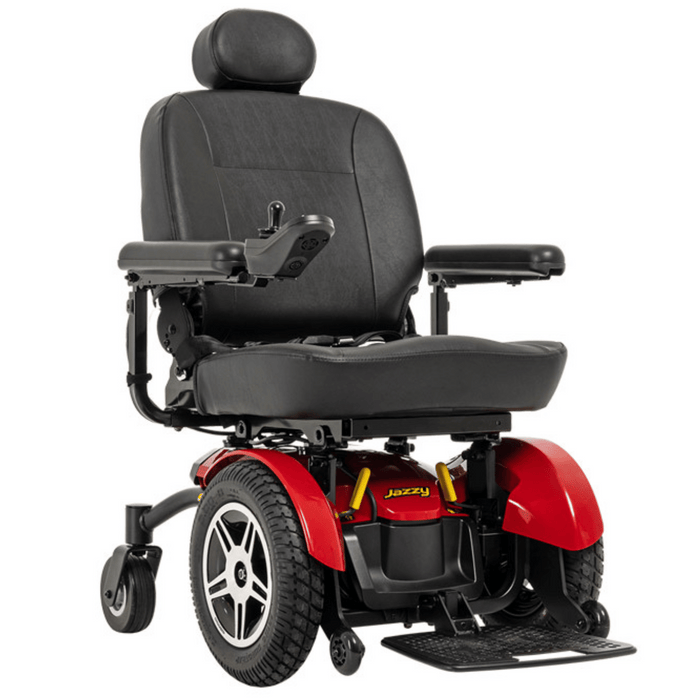 Pride Jazzy Elite HD Front Wheel Drive Heavy-Duty Power Wheelchair | 450 lb Capacity | 14.4 Mile Range | 22” Wide Seat