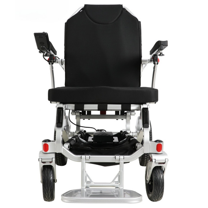 Zeus Heavy Duty Foldable Electric Wheelchair w/ Remote Control | 660 lb Capacity | 18 Mile Range | 23.6" Wide Seat