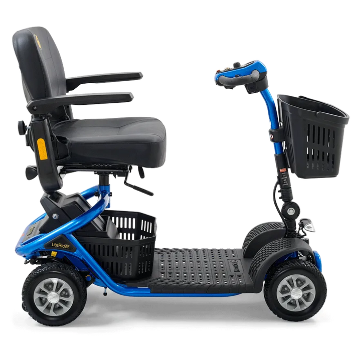 Golden Technologies GL141 LiteRider 4-Wheel Travel Scooter | 5 MPH Speed | 300lb Capacity | 12.5 Mile Range