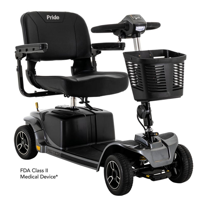 Pride Revo 2.0 4-Wheel Mobility Scooter w/ CTS Suspension | 400lb Capacity | 17.8 Mile Range | 5.2 MPH Speed