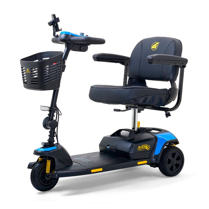 Golden Technologies Buzzaround XLS-HD 3-Wheel Portable Mobility Scooter | 325lb Capacity | 9 Mile Range | 4 MPH Speed