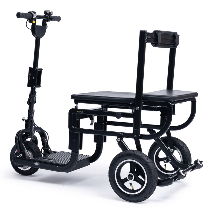 eFOLDi Lite Ultra-Light Folding Mobility Scooter | 265lb Capacity | 10 Mile Range | 4 MPH Speed