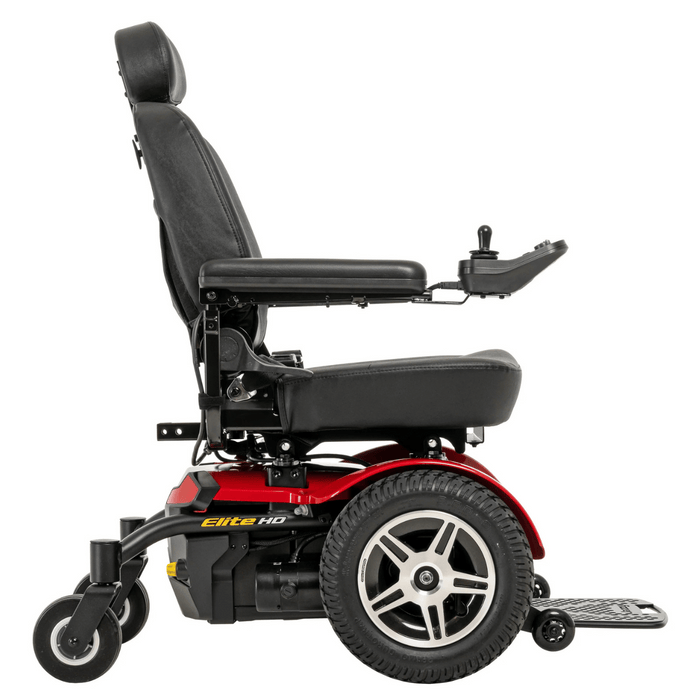 Pride Jazzy Elite HD Front Wheel Drive Heavy-Duty Power Wheelchair | 450 lb Capacity | 14.4 Mile Range | 22” Wide Seat