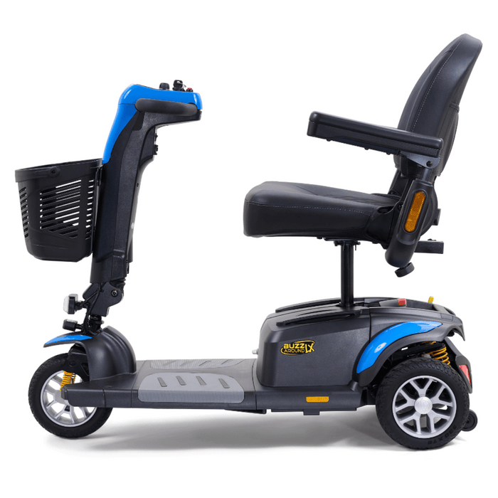 Golden GB119 Buzzaround LX 3-Wheel Travel Scooter | 375lb Capacity | 18 Mile Range | 5 MPH Speed