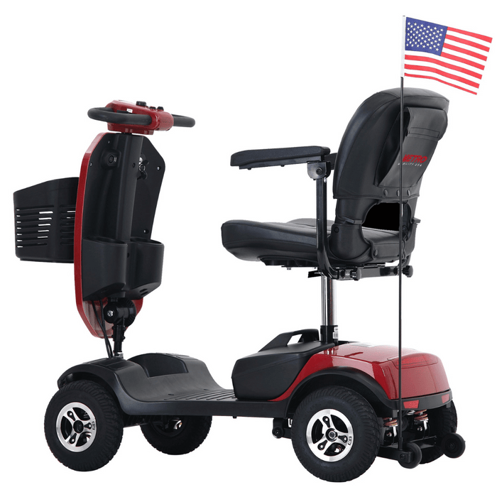 Metro Mobility Patriot 4-Wheel Mobility Scooter | 300lb Capacity | 10 Mile Range | 4.97 MPH | Rear Suspension