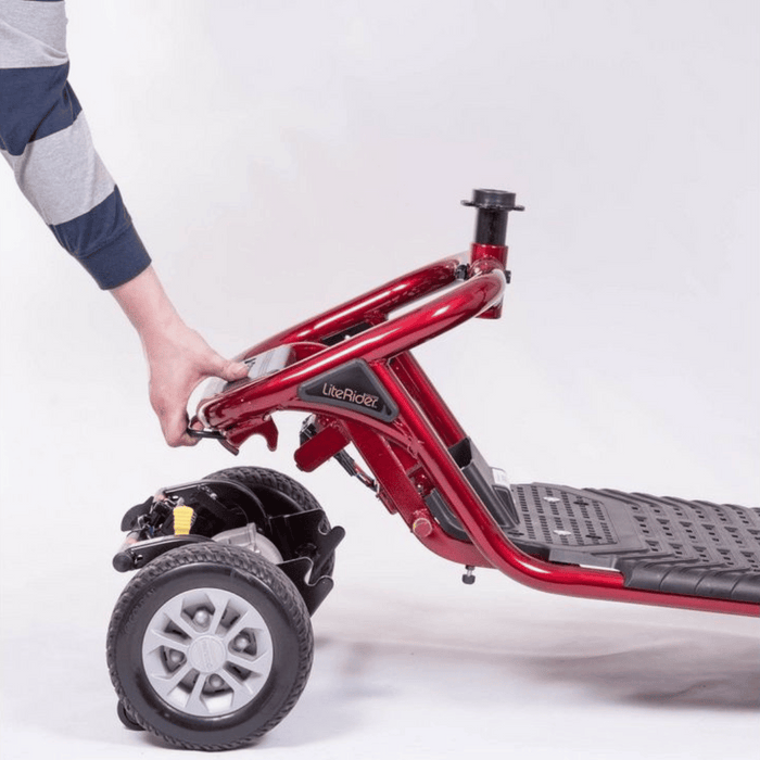 Golden Technologies GL141 LiteRider 4-Wheel Travel Scooter | 5 MPH Speed | 300lb Capacity | 12.5 Mile Range