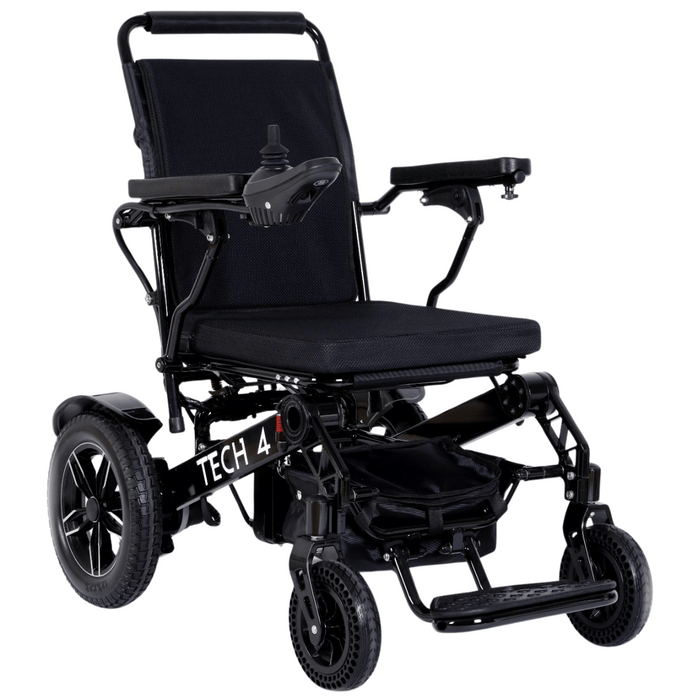 Tech 4 Foldable Remote Control Electric Wheelchair | 330 lb Capacity | 9.5 Mile Range | 18.5" Wide Seat