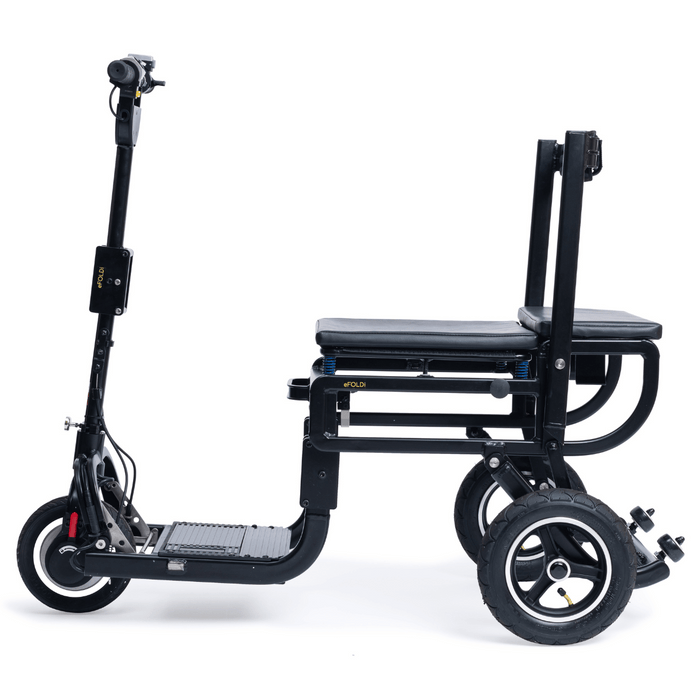 eFOLDi Lite Ultra-Light Folding Mobility Scooter | 265lb Capacity | 10 Mile Range | 4 MPH Speed