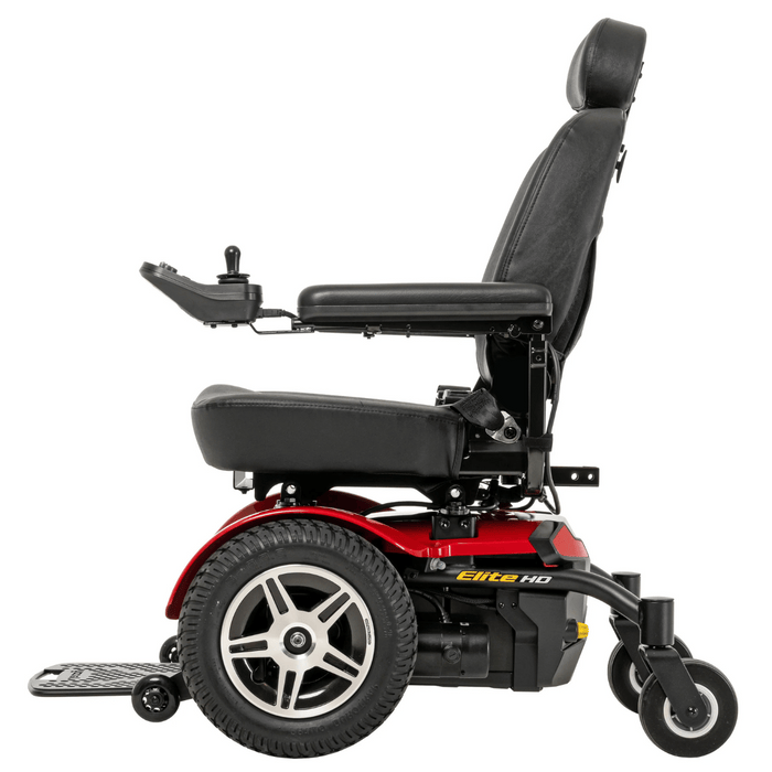 Pride Jazzy Elite HD Front Wheel Drive Heavy-Duty Power Wheelchair | 450 lb Capacity | 14.4 Mile Range | 22” Wide Seat