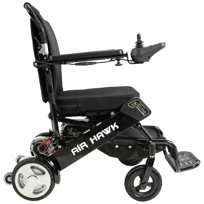 Air Hawk Foldable Lightweight Power Wheelchair | Aircraft-Grade Aluminum | Airline/Travel Approved