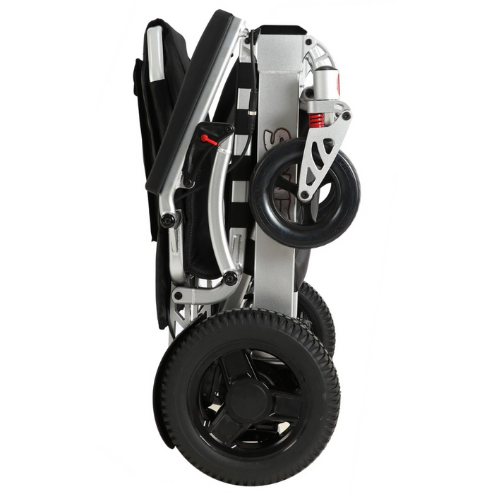 Zeus Heavy Duty Foldable Electric Wheelchair w/ Remote Control | 660 lb Capacity | 18 Mile Range | 23.6" Wide Seat