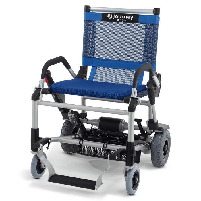 Journey Zinger Folding Power Chair | 275lb Capacity | 8 Mile Range | 6 MPH Speed | Airline Approved