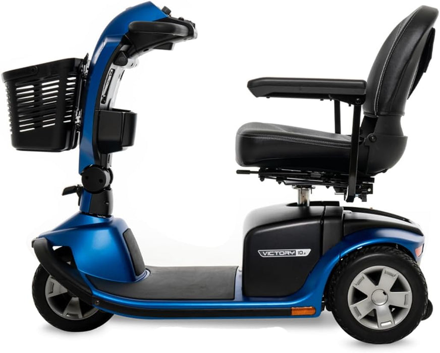 Pride Victory 10.2 3-Wheel Mobility Scooter | 400lb Capacity | 13.5 Mile Range | 5.2 MPH Speed