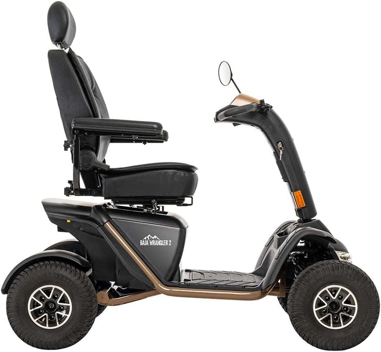 Pride Baja Wrangler 2 Heavy-Duty 4-Wheel Outdoor Mobility Scooter | 26.6 Mile Range | 450lb Capacity