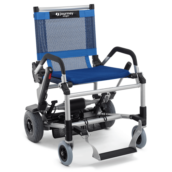 Journey Zinger Folding Power Chair | 275lb Capacity | 8 Mile Range | 6 MPH Speed | Airline Approved