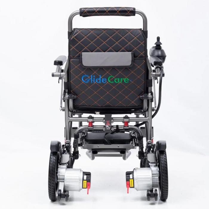 ComfyGO Glide Care G-5 Lightweight Foldable Electric Wheelchair | 225 lb Capacity | 12 Mile Range | 17” Wide Seat