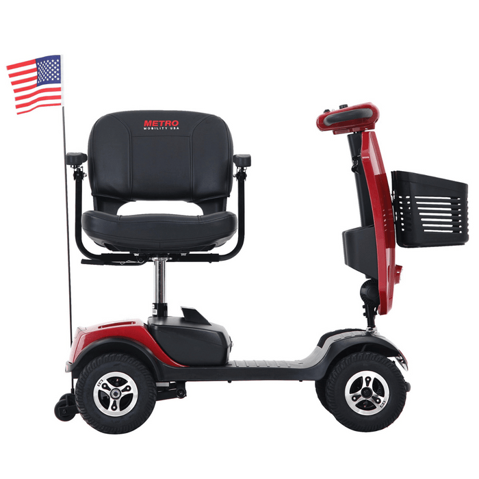 Metro Mobility Patriot 4-Wheel Mobility Scooter | 300lb Capacity | 10 Mile Range | 4.97 MPH | Rear Suspension