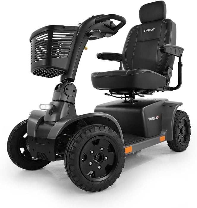 Pride Pursuit 2 Heavy-Duty 4-Wheel Mobility Scooter | 40 Mile Range | 9.3 MPH Speed | 400lb Capacity