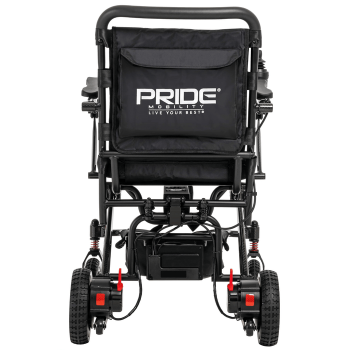 Pride Jazzy Carbon Travel Folding Power Wheelchair | Ultra-Light Carbon Fiber | 300lb Capacity | 9.3 Mile Range | 3.7 MPH Speed