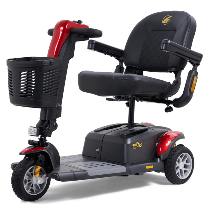 Golden GB119 Buzzaround LX 3-Wheel Travel Scooter | 375lb Capacity | 18 Mile Range | 5 MPH Speed