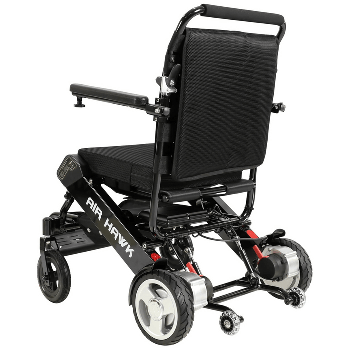 Air Hawk Foldable Lightweight Power Wheelchair | Aircraft-Grade Aluminum | Airline/Travel Approved