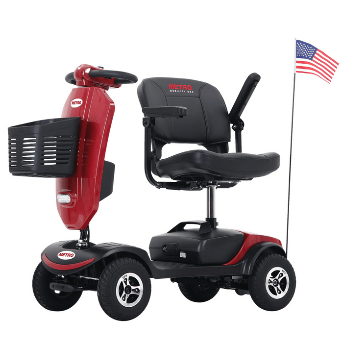 Metro Mobility Patriot 4-Wheel Mobility Scooter | 300lb Capacity | 10 Mile Range | 4.97 MPH | Rear Suspension