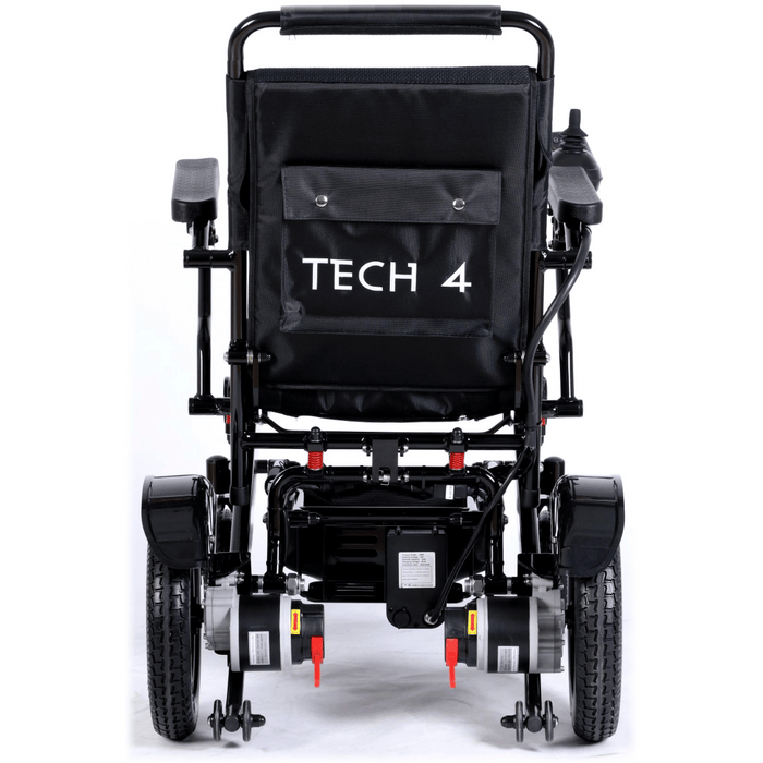 Tech 4 Foldable Remote Control Electric Wheelchair | 330 lb Capacity | 9.5 Mile Range | 18.5" Wide Seat