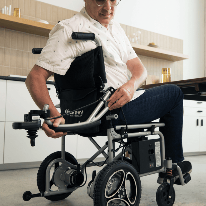 Journey Air Lightweight Folding Power Chair | 240lb Capacity | 6.2 Mile Range | 2.8 MPH Speed