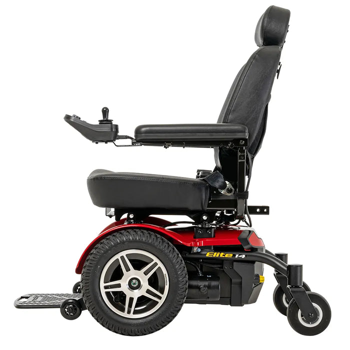 Pride Jazzy Elite 14 All-Terrain Front Wheel Power Wheelchair | 300 lb Capacity | 18 Mile Range | 20” Wide Seat