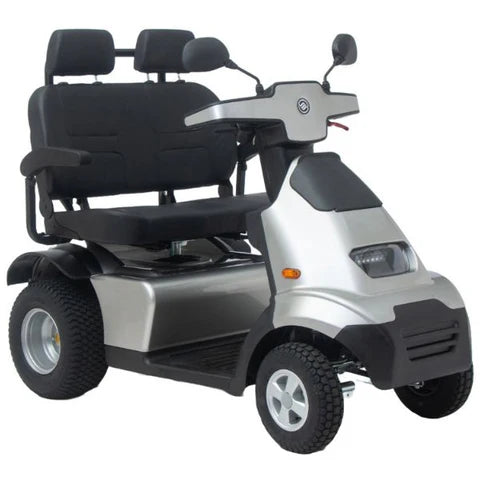 AFIKIM Afiscooter S4 Dual Seat 4-Wheel Mobility Scooter | Up to 36-38 Miles | 9.3 MPH Speed | 500 lbs Capacity