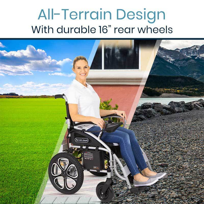 Vive Health Foldable Compact Long-Range Power Wheelchair