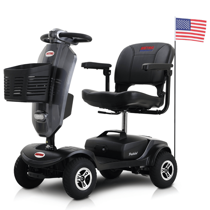 Metro Mobility Patriot 4-Wheel Mobility Scooter | 300lb Capacity | 10 Mile Range | 4.97 MPH | Rear Suspension