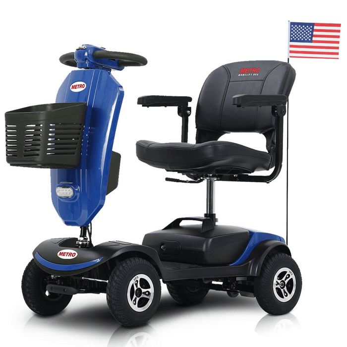 Metro Mobility Patriot 4-Wheel Mobility Scooter | 300lb Capacity | 10 Mile Range | 4.97 MPH | Rear Suspension