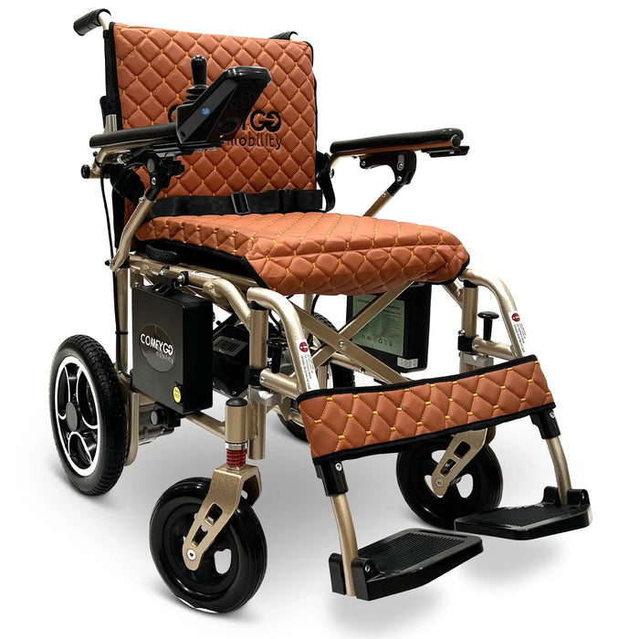 ComfyGO X7 Remote Control Foldable Electric Wheelchair | 265 lb Capacity | 10 Mile Range | 19” Wide Seat