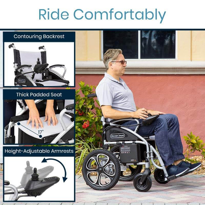 Vive Health Foldable Compact Long-Range Power Wheelchair