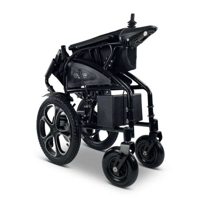 ComfyGo 6011 Foldable Electric Wheelchair | 265 lb Capacity | 13 Mile Range | 18" Wide Seat