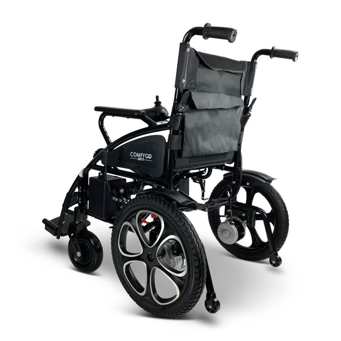 ComfyGo 6011 Lightweight Electric Folding Wheelchair | Dual Motors | 13-Mile Range | 265 lb Capacity