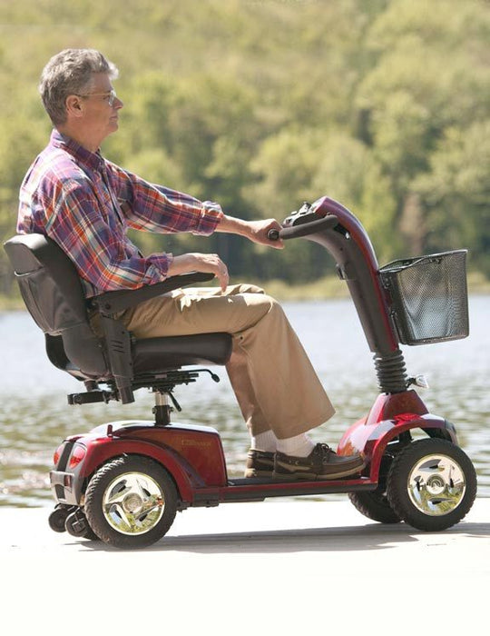 Golden Technologies GC440 Companion Full-Size 4-Wheel Mobility Scooter | 400lb Capacity | 14 Mile Range | 5 MPH Speed