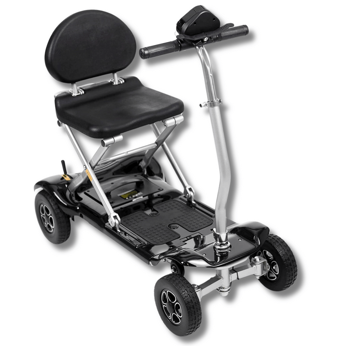 Vive Health Auto Folding Lightweight 4 Wheel Mobility Scooter | 220 lbs Capacity | 11.3 Mile Range | 3.7 MPH Speed