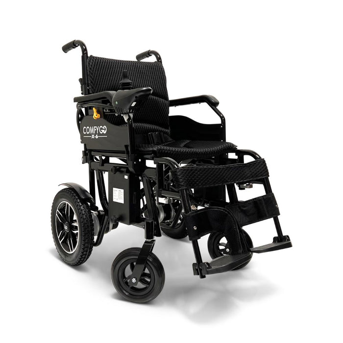 ComfyGO X6 Lightweight Foldable Electric Wheelchair | Airline Approved | 310lb Capacity | 13 Mile Range | 4 MPH Speed