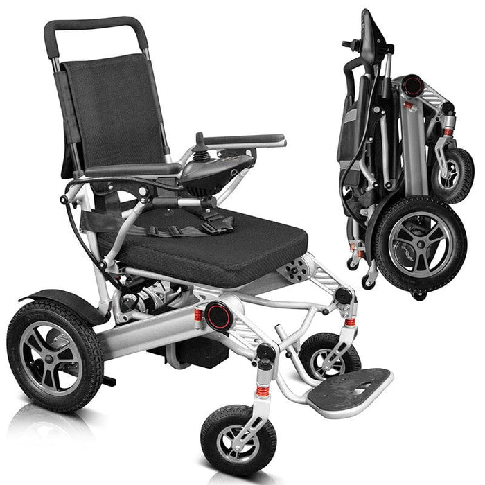 Vive Health Foldable Lightweight Power Wheelchair | Aluminum Frame | 265 lbs Weight Capacity